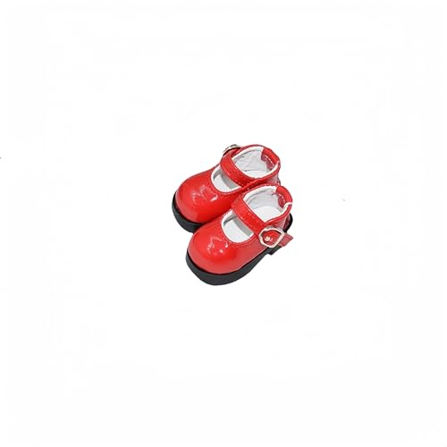 AMITD Bjd Doll Shoes 1/6 Carefully Crafted Fashionable Shoes for 10-12 inch Bjd Doll Gifts for Doll Lovers (Red) von AMITD
