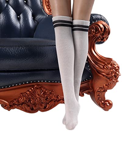 AMITD CCTOYS CC003A 1/6 Scale Clothing Accessories Women's Medium Stockings for 12 Inch Female Soldier Figure (Striped Black, Medium Stockings) von AMITD