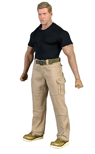 AMITD CCTOYS CC021D 1/6 Sclae Accessories Clothes Slim Short Sleeve T-Shirt for 12 Inch Male Collectible Strong Body Action Figure (Black) von AMITD