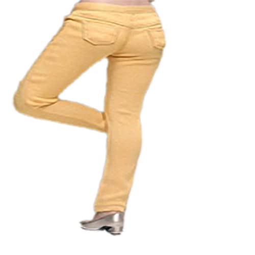 AMITD CCTOYS CC025A 1/6 Scale Women's Casual Shredded Slim Jeans for 12 Inch Female Action Figure (Yellow) von AMITD