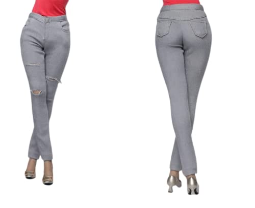 AMITD CCTOYS CC025E 1/6 Scale Women's Casual Shredded Slim Jeans for 12 Inch Female Action Figure (Grey) von AMITD