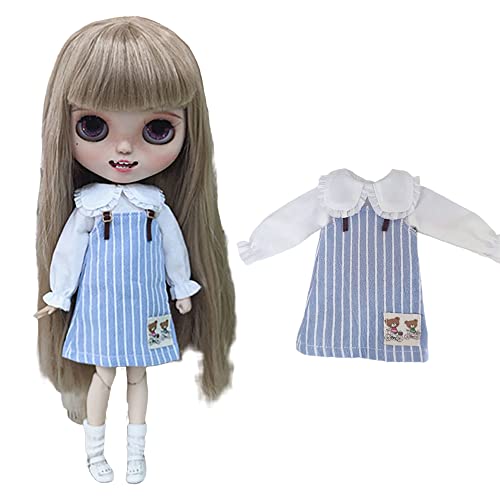AMITD Cute Strap Dress Shirt for Blyth,Ob24,Licca,Azone BJD Doll Clothes Accessories (Set1) von AMITD