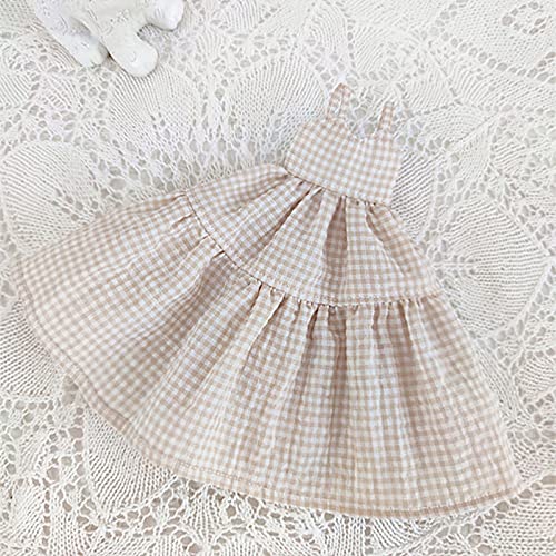 AMITD Doll Clothes Vest Dress Suspender Dress for Blyth,Ob24,Licca,Azone BJD Doll Accessories DIY Toys Clothing (Light Khaki) von AMITD