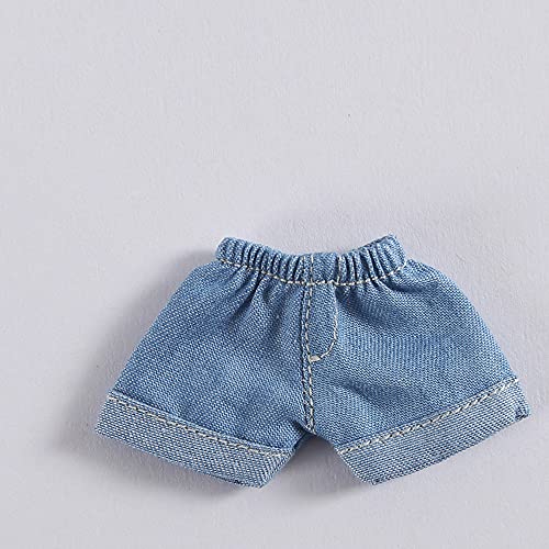 AMITD Doll Clothes for 4.3 inches (11 cm) Body, Loose Casual Shorts, Molly GSC, 1/12bjd Doll Clothes ob11 Clothes (Denim Light Blue) von AMITD