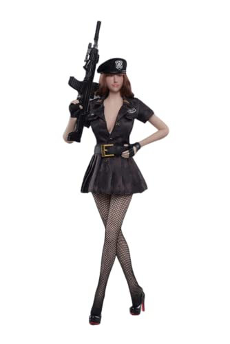 AMITD Fire Girl Toys FG074B 1/6 Scale Policewoman Skirt Seamless Stockings Set Doll Clothes for 12 Inch Female Figure Body (Camouflage) von AMITD