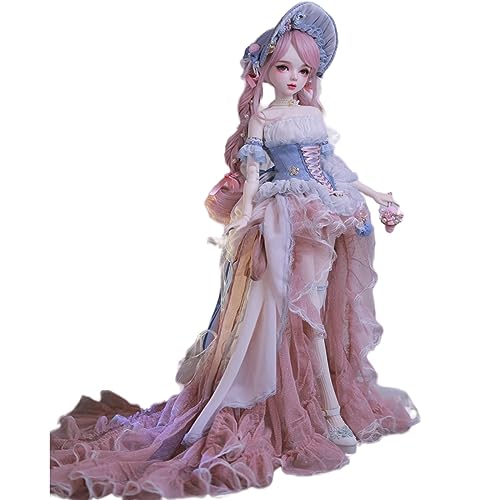 AMITD Hand-Painted BJD Doll 1/3,22.8 inches(56cm) Tall,Luxury and Gorgeous Doll,PVC Body with 31 Movable Joints,for Ages 14 and Older,Desk and Wall Decorations (Handmade Makeup Plus) von AMITD