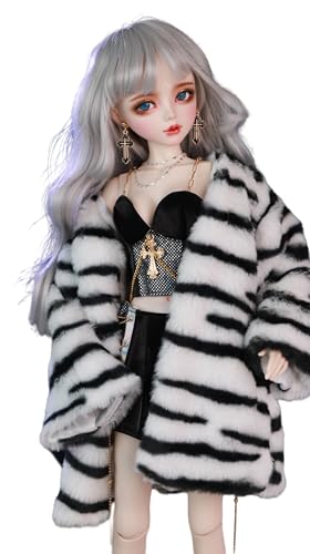 AMITD Hand-Painted BJD Doll 1/3,22.8 inches (56cm) Tall,Fashionable & Seductive Cat Girl,Ball Jointed Doll,PVC Body with 31 Movable Joints,for Ages 14 and Older,Desk and Wall Decorations von AMITD