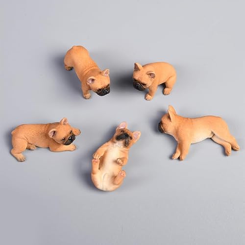 AMITD JXK 5 Pack Mini French Bulldog Dog Figurine for Dashboard Decor Bulldog Miniature Bulldog Cake Topper Gifts for Women Mom Birthday AMITD JXK 5 Pack Mini French Bulldog Dog Figurine for Dashboard Decor Bulldog Miniature Bulldog Cake Topper Gifts for Women Mom Birthday von AMITD