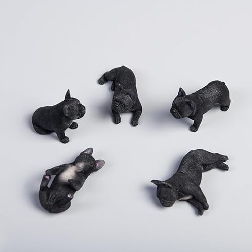 AMITD JXK 5 Pack Mini French Bulldog Dog Figurine for Dashboard Decor Bulldog Miniature Bulldog Cake Topper Gifts for Women Mom Birthday AMITD JXK 5 Pack Mini French Bulldog Dog Figurine for Dashboard Decor Bulldog Miniature Bulldog Cake Topper Gifts for Women Mom Birthday von AMITD