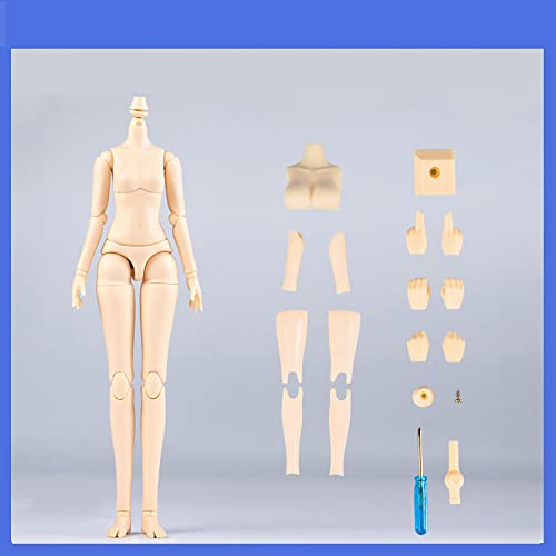 AMITD Mini 1/6 Scale YMY Doll Body 8.6 inches/9.4 inches Female Body YMY22/YMY24 PVC+POM Bust Two Size Whity Skin Color (YMY24,Milky White) von AMITD