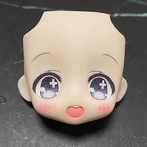 AMITD New Cute Dolls face OB11 Doll Head Split GSC,1/12BJD Replacement face Action Figure Doll Accessories (Gray2) von AMITD