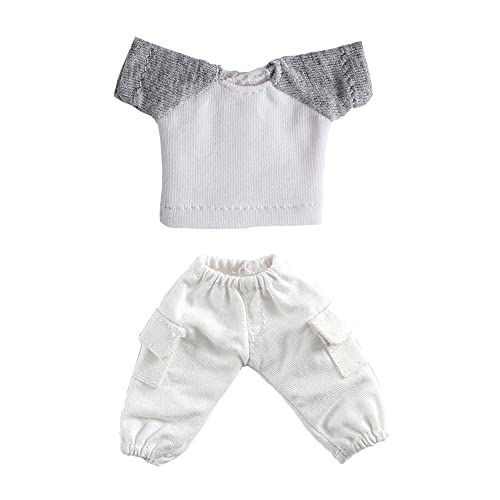 AMITD OB11 Size Costume for 4.3 inches (11 cm) Body T-Shirt Overalls Trousers for Ob11,Molly,GSC, 1/12bjd Doll Clothes (Suit7) von AMITD