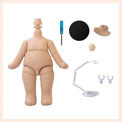 AMITD PVC Animal Body Fat Doll Body for GSC,1/12 BJD Doll Head Action Figure Girls Boys Toys Dolls Accessories (Suntan Skin,Animal S1) von AMITD