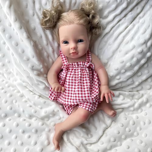 AMITD Reborn Baby Dolls Silicone Full Body,13 inch Not Vinyl Dolls,Realistic Newborn Baby Doll,That Look Real (D) von AMITD