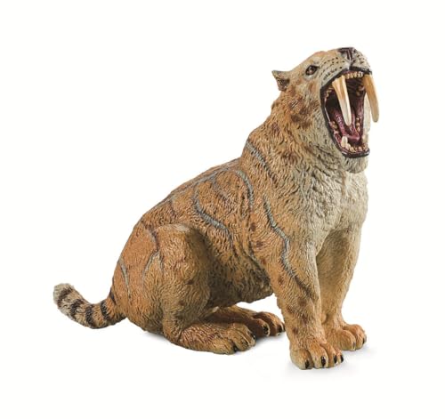 AMITD Saber-Toothed Tiger Model Machairodontinae Figure Animal Realistic Smilodon Decoration Gift for Adult AMITD Saber-Toothed Tiger Model Machairodontinae Figure Animal Realistic Smilodon Decoration Gift for Adult von AMITD