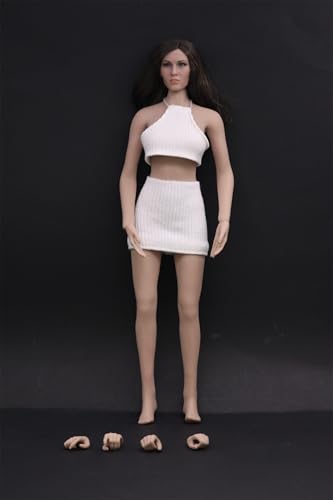 AMITD TBLeague Suntan Super Flexible Weibliche Seamless Körper 1/6 Action Figure with Bikini, Kopfskulptur (S09) von AMITD