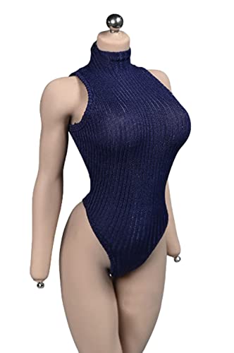 AMITD Tbleague Phicen 1/6 Scale Female Accessories Clothes High Fork Swimsuit Jumpsuits for 12 inch Body of Action Figure Deepblue, Multicolored (SJYT-001) von AMITD