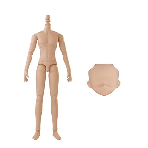AMITD YMY23 YMY25 Male Body Doll Face for Jointed SD BJD Doll ob22,ob24 GSC Replacement Body Dolls Accessories (25 Suntan) von AMITD