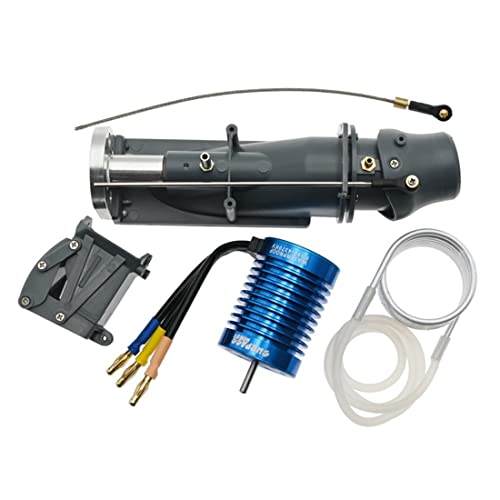 AMIUHOUN Wasserstrahl-Thruster Power Sprayer Pumpe Wasserstrahlpumpe mit 3650 bürstenlosem Motor + Wasserkühlungsjacke für RC Jetboot von AMIUHOUN