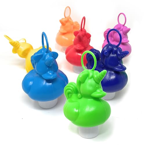 AMLI 21x Einhorn Enten Angel Spiel - Angelspiel Enten mit Öse & Gewicht | Kinder Unicorn Badeente XXL für Angeln mit Haken | OHNE Angel von AMLI