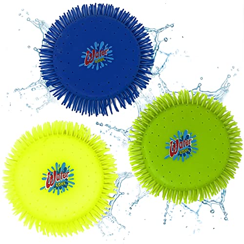 AMLI Wasser Frisbee Soft 2er Set - Wasserspielzeug Pool für Kinder | Durchmesser 16 cm Wasserfrisbee Sommer Spaß (2X Farbe via Zufall) von AMLI