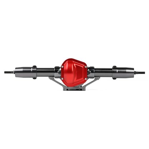 RC-Car-Zubehör Kompatibel Mit Axial Für SCX10 RC Car CNC-Metall-Vorder-/Hinterachse Für 1:10 RC Rock Crawler Car (Color : Rear) von AMLIK