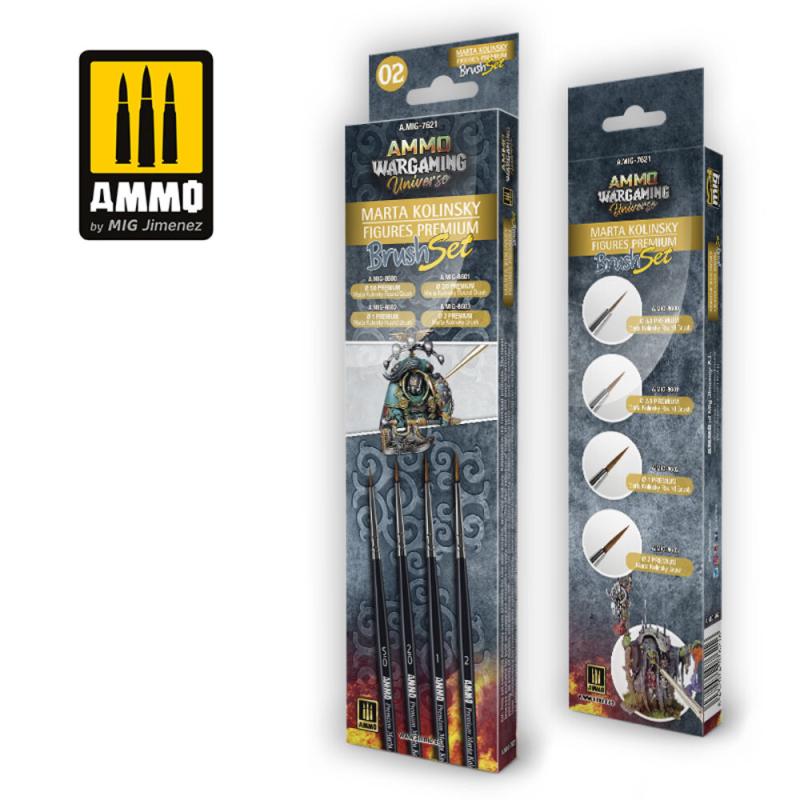 AMMO WARGAMING UNIVERSE - Marta Kolinsky Figures Premium Brush Set AMMO WARGAMING UNIVERSE - Marta Kolinsky Figures Premium Brush Set von AMMO by MIG Jimenez