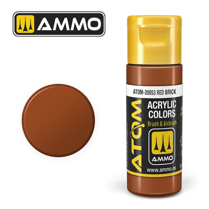 ATOM COLOR Red Brick von AMMO by MIG Jimenez