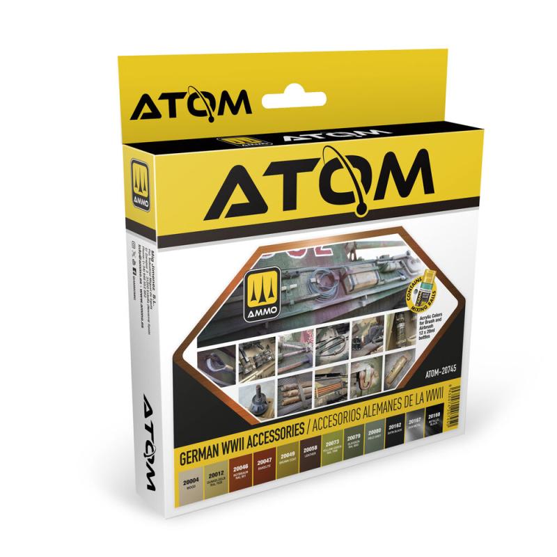 ATOM German WWII Accessories Set von AMMO by MIG Jimenez