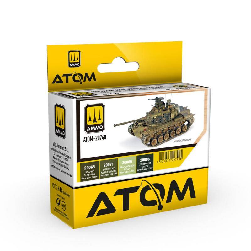 ATOM Vietnam War Vehicles Colors Set von AMMO by MIG Jimenez