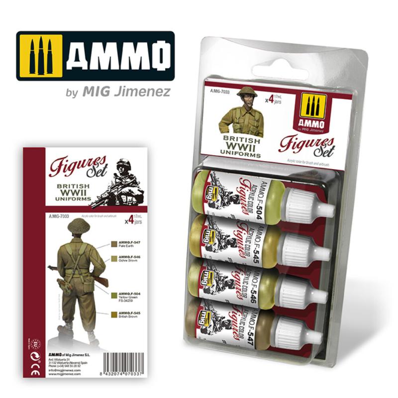 British WWII Uniforms Figures Set von AMMO by MIG Jimenez