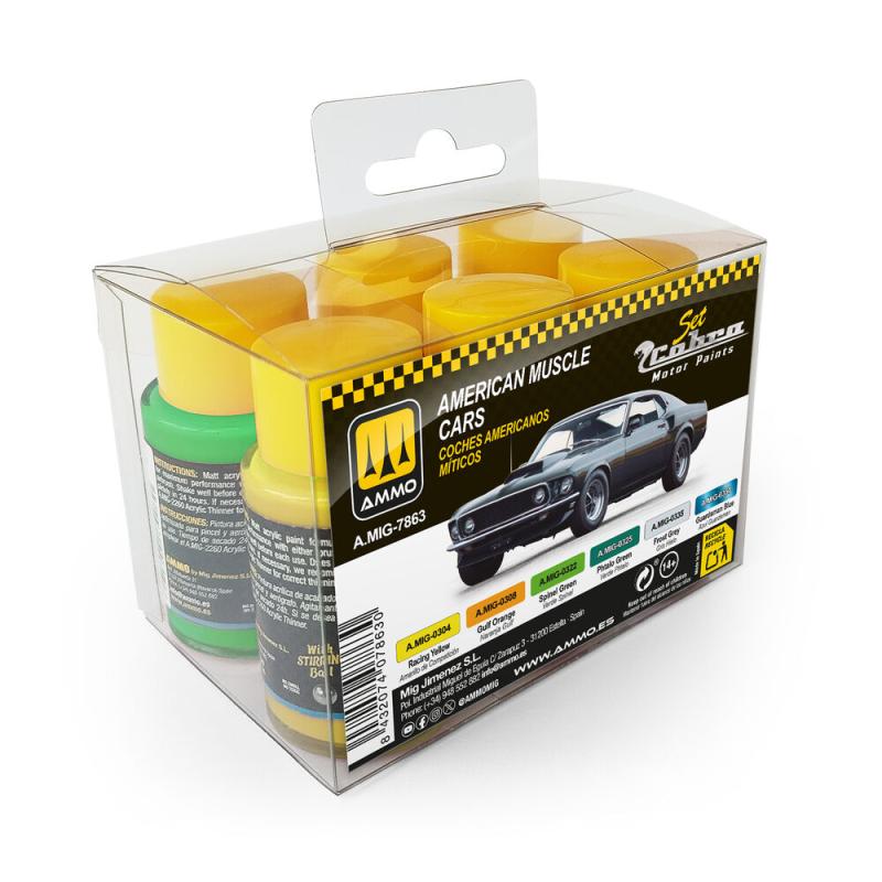 Cobra Motor American Muscle Cars Set von AMMO by MIG Jimenez