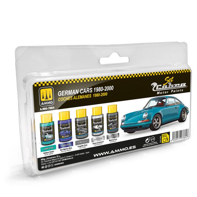 Cobra Motor German Cars 1980-2000 Set von AMMO by MIG Jimenez