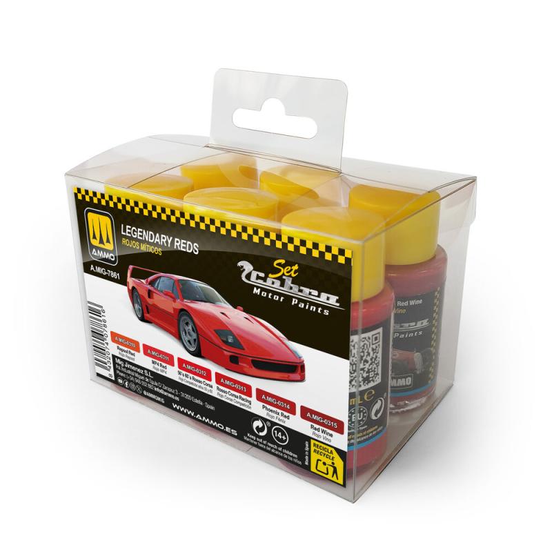 Cobra Motor Legendary Reds Set von AMMO by MIG Jimenez