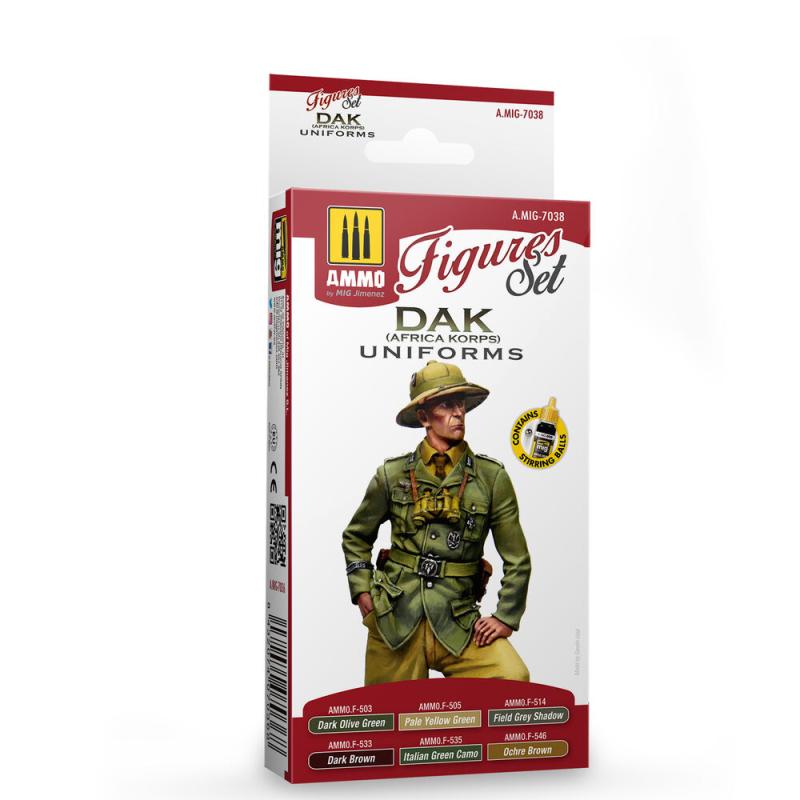 DAK Uniforms (Africa Korps) Figures Set von AMMO by MIG Jimenez