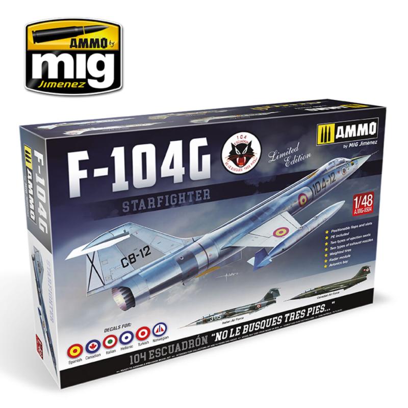 F-104G Starfighter - Spanish, Canadian, Italian, Greek, Norwegian, Turkish versions F-104G Starfighter - Spanish, Canadian, Italian, Greek, Norwegian, Turkish versions von AMMO by MIG Jimenez