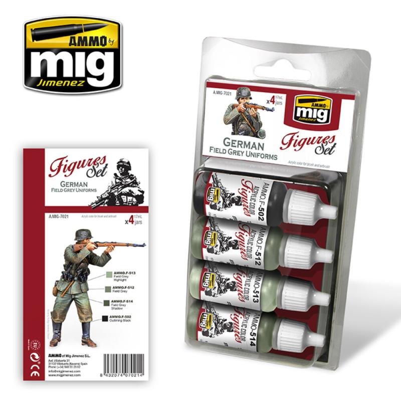 German Field Grey Uniforms Figures Set German Field Grey Uniforms Figures Set von AMMO by MIG Jimenez