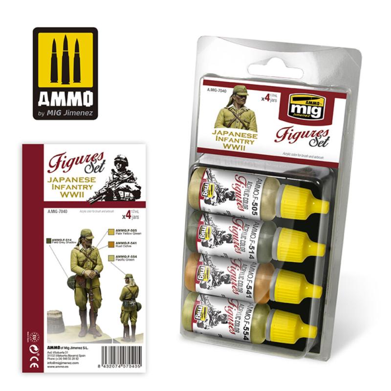 Japanese Infantry WWII Figures Set Japanese Infantry WWII Figures Set von AMMO by MIG Jimenez
