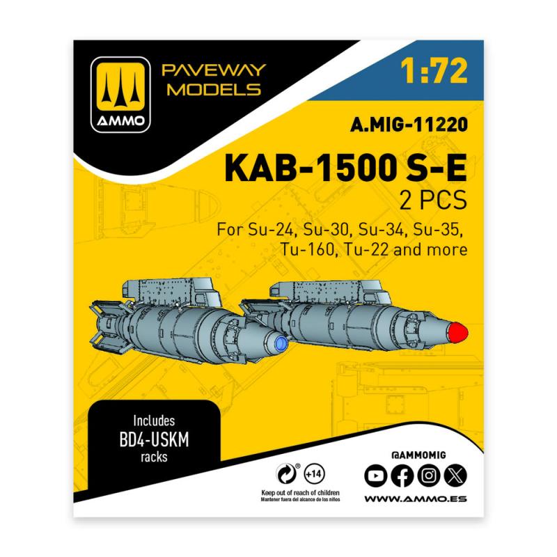 KAB-1500 S-E (2 pcs) von AMMO by MIG Jimenez
