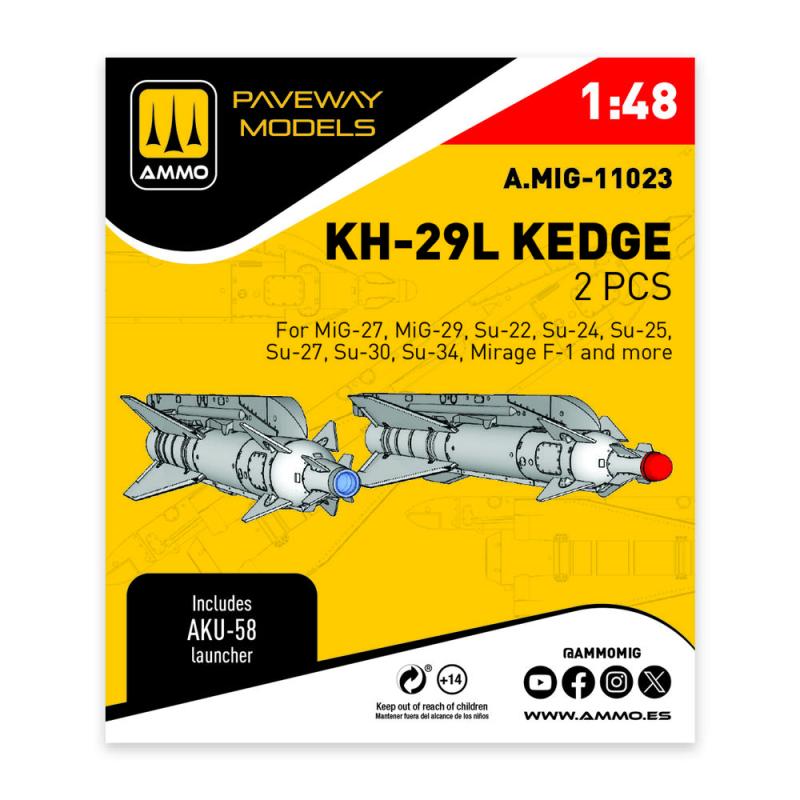 KH-29L Kedge (2 pcs) von AMMO by MIG Jimenez