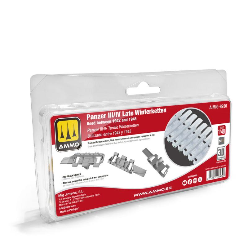 Panzer III/IV Late Winterketten. Used between 1942 and 1945 von AMMO by MIG Jimenez