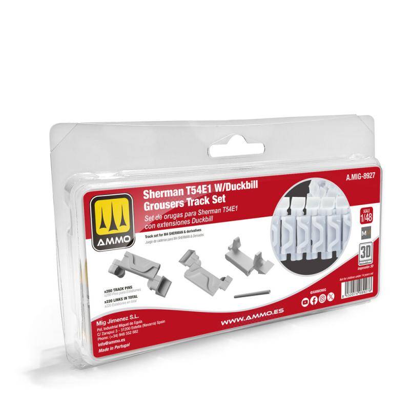 Sherman T54E1 with Duckbill Grousers Tracks Set von AMMO by MIG Jimenez