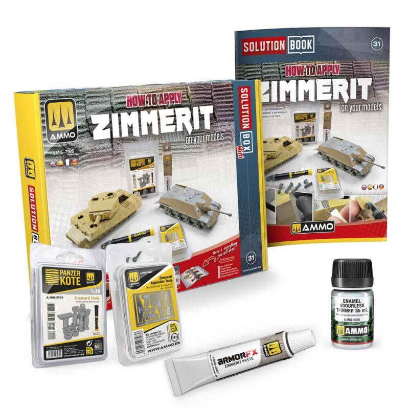Solution Box Mini 31 - How to Apply Zimmerit in scale von AMMO by MIG Jimenez