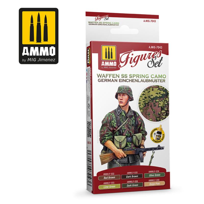 Waffen SS Spring Camo. German Einchenlaubmuster Figures Set von AMMO by MIG Jimenez
