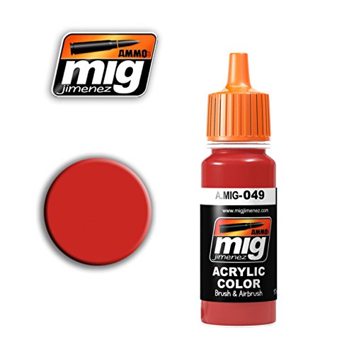 Ammo A.MIG-0049 Rote Acrylfarben (17 ml), Mehrfarbig von Ammo
