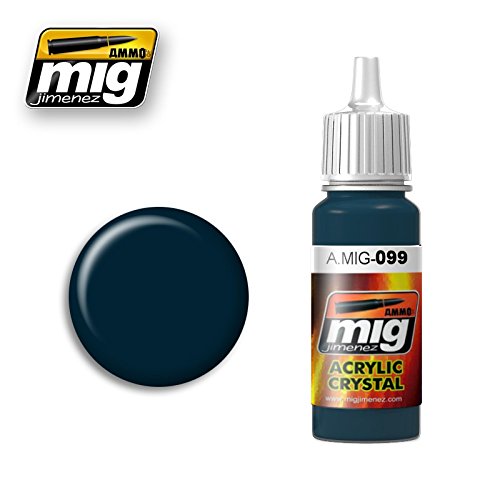 MIG A.MIG-0099 Ammo Crystal Black Blue (und Rücklicht aus), Kristallacryl, 17 ml, Mehrfarbig von MIG