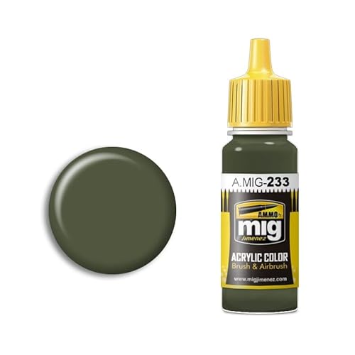AMMO A.MIG-0233 Rlm 71 Dunkelgrün Acrylfarben (17 ml), Mehrfarbig von Mig Jimenez