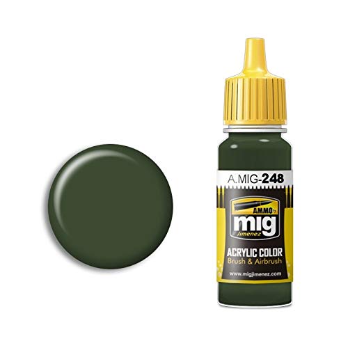 AMMO A.MIG-0248 Rlm 80 Olivgrün Acrylfarben (17 ml), Mehrfarbig von AMMO