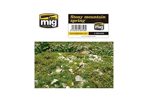 AMMO Ammo_A.MIG-8358 A.MIG-8358 Stony Mountain-Frühlingsgrasmatten, Mehrfarbig von Mig Jimenez