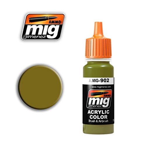 Ammo A.MIG-0902 Acrylfarbe mit dunkelgelber Basis, Mehrfarbig von Ammo